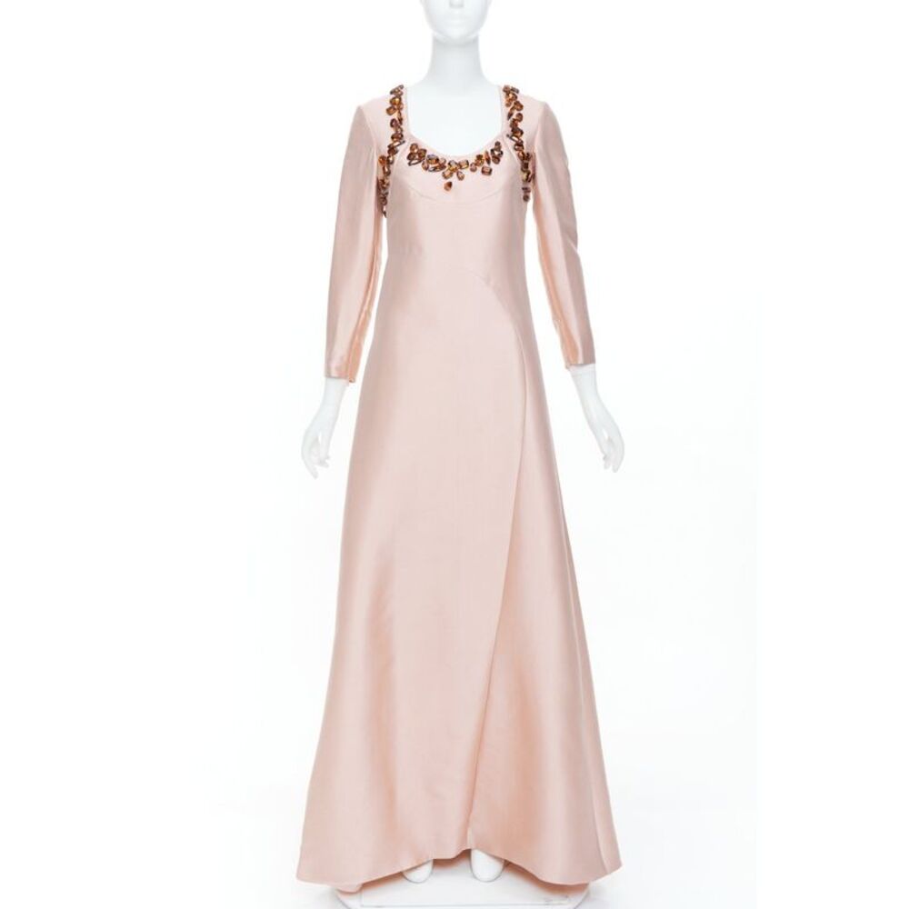 Prada 2014 Brown Silk Gown